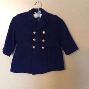 Matched pair vintage little boys pea coat jackets
